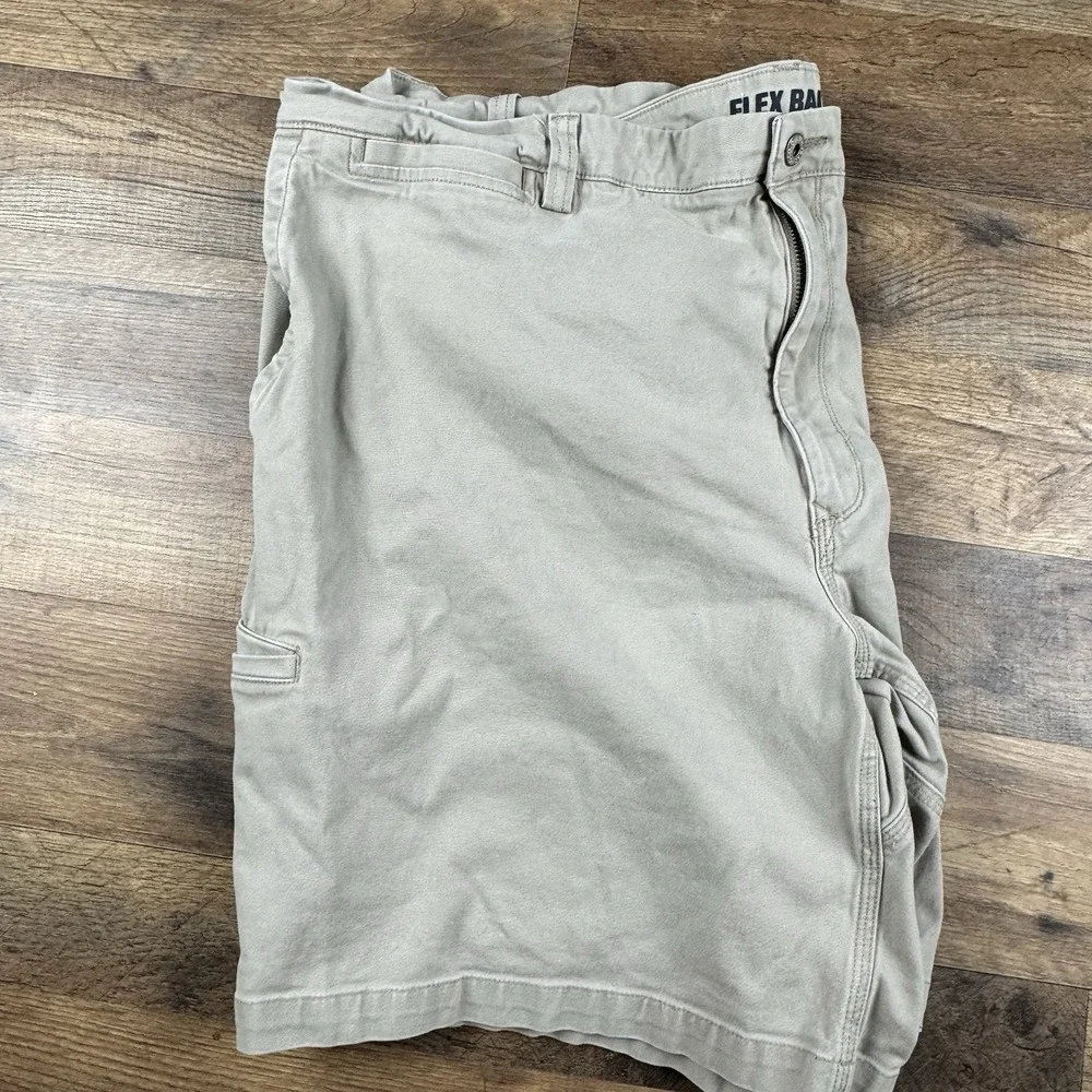 Duluth Flex Ballroom Khaki Shorts Mens 48 Relaxed Fit Beige Stretch Workwear‎ 8